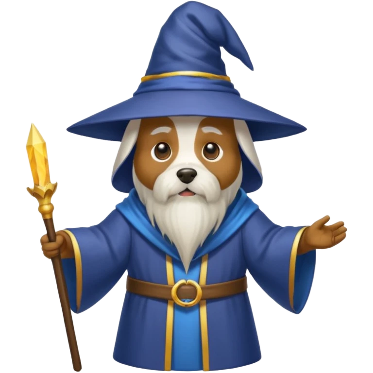 Dog wizard emoji