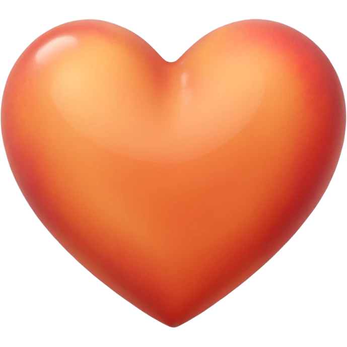 make an image of a peach colored heart emoji  that looks like an iPhone emoji. emoji