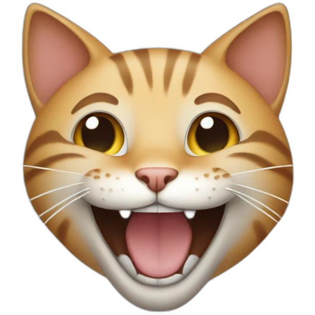 Cat laughing emoji
