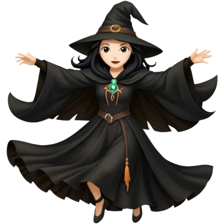 A witch dancer emoji