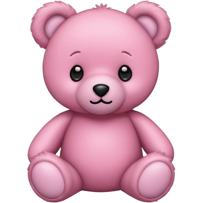 pink teddy bear  emoji