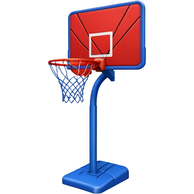 basketball stand (#00A3E0) and red (#F9423A) emoji