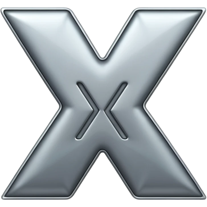 X letter smilling emoji