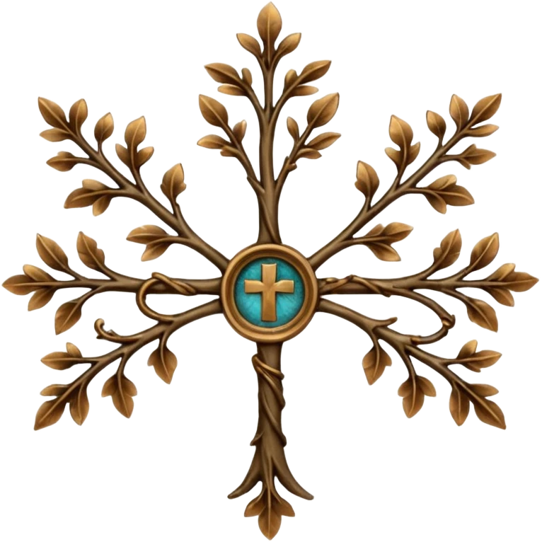 Croix a trois branches emoji