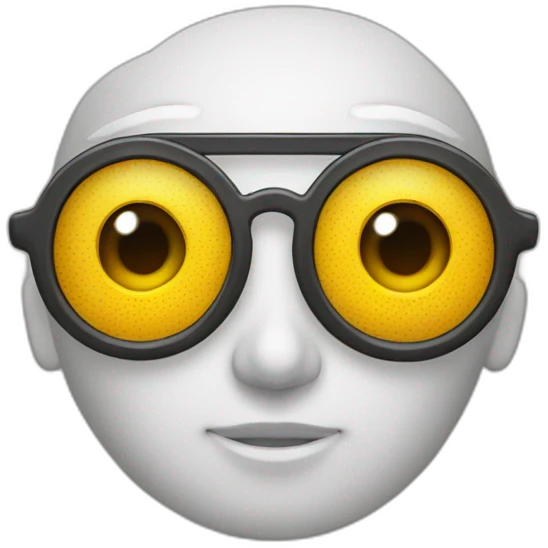 eyes and forehead of a face, wearing glasses made out of planes emoji
