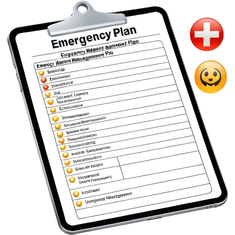 emergency management plan emoji