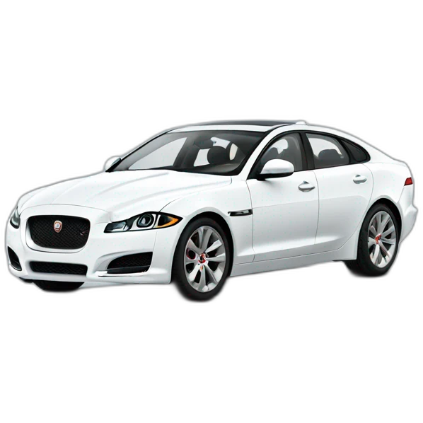 white jaguar car emoji