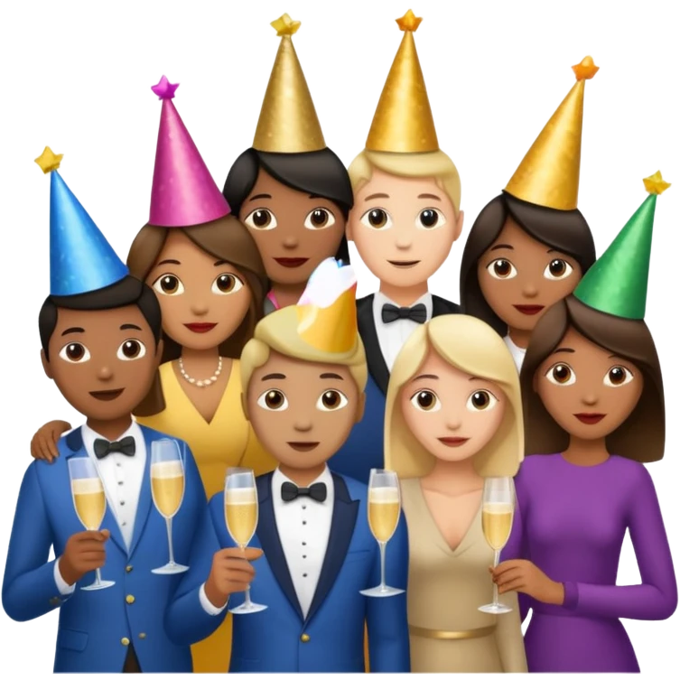 Red group peoples party emoji