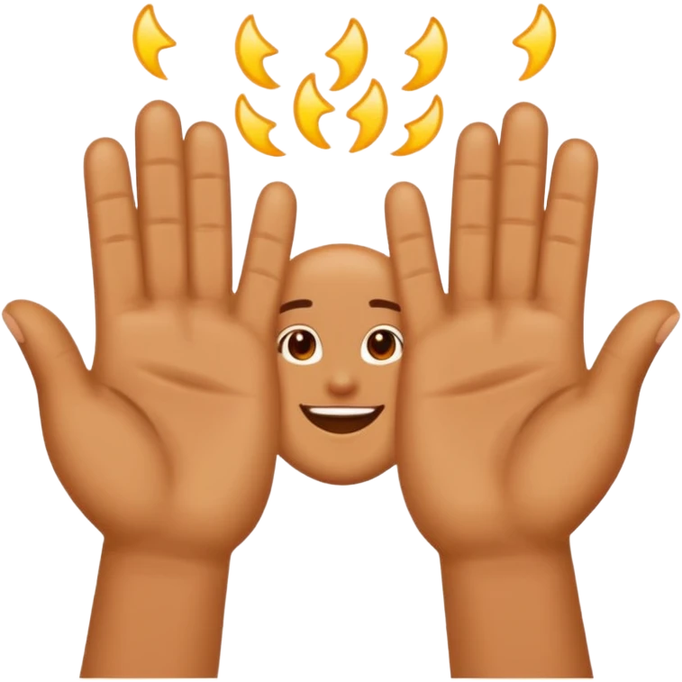 with thank applause please emoji