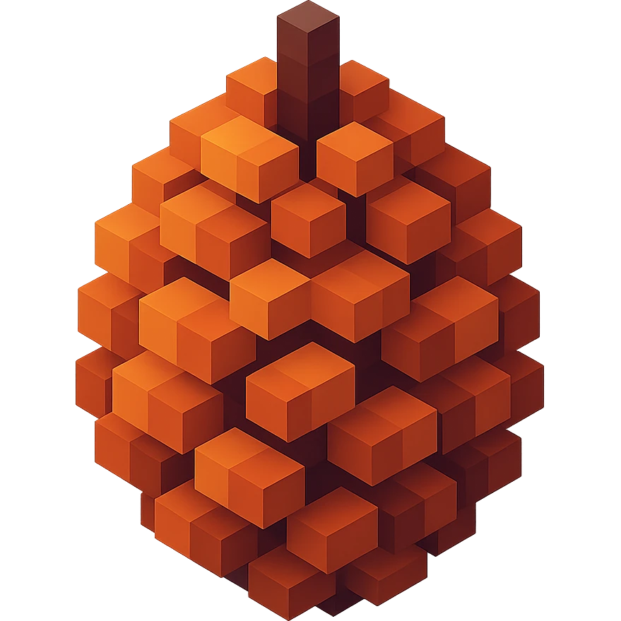 pine cone with brown accents emoji