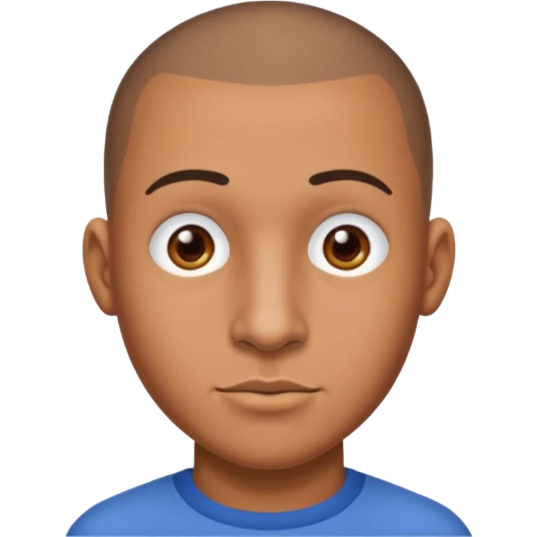 brown skin latino male with buzz cut big nose emoji