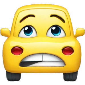 automobile emotion crying emoji