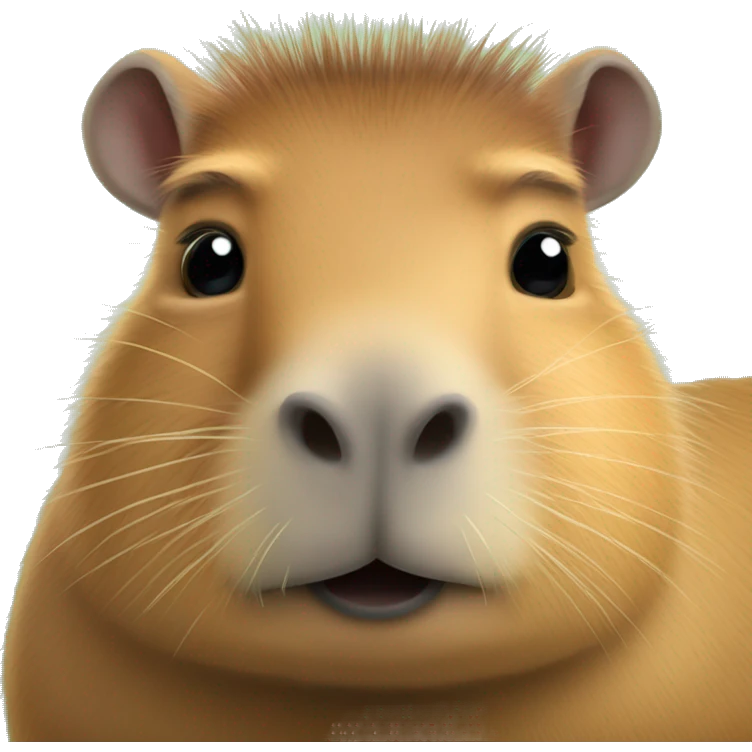 Capybara sur un capybara sur un Capybara emoji