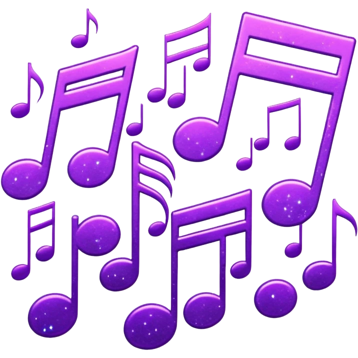 glitter music purple cyberpunk emoji