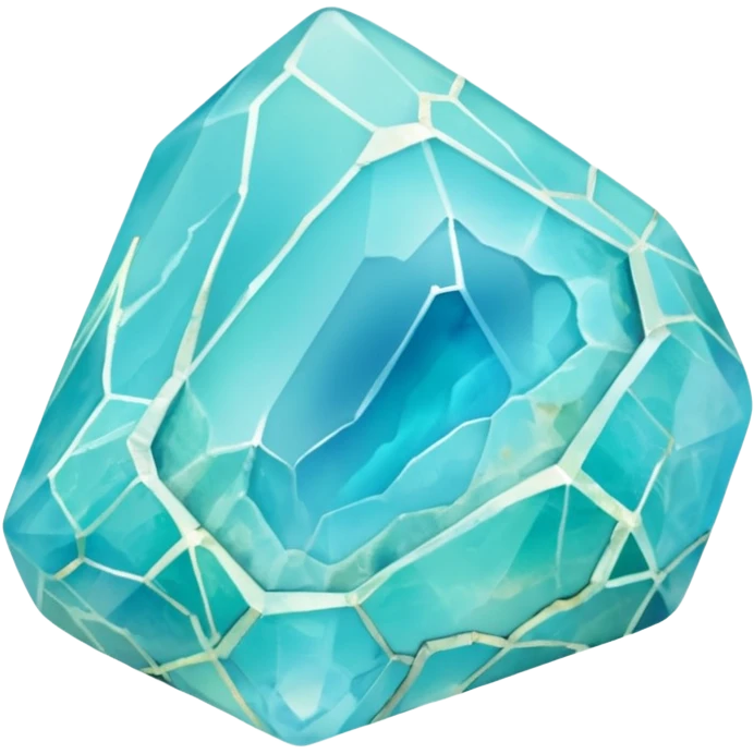 peruvian opal gemstone raw crystal mineral detailed emoji