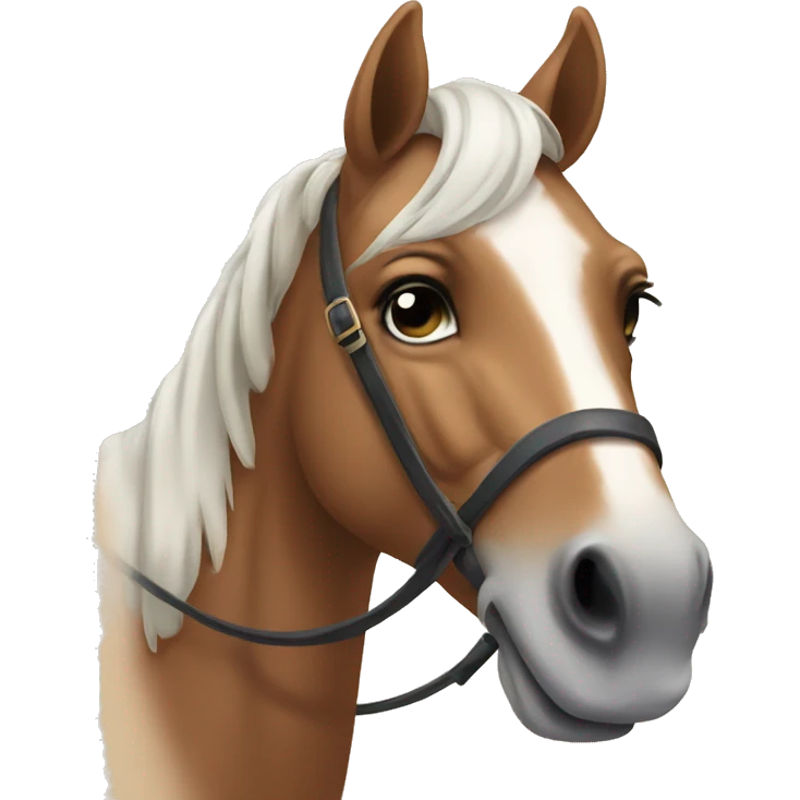 Horse with bow emoji