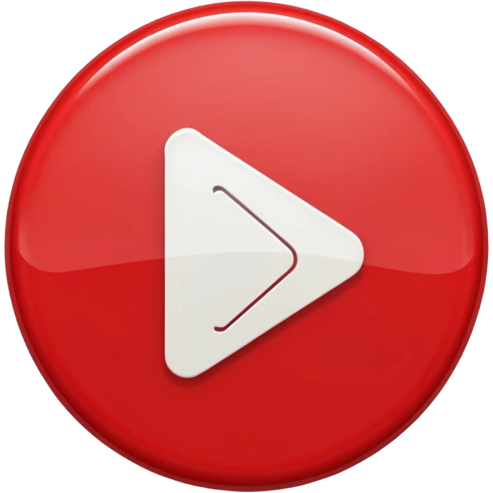 red and white play button emoji