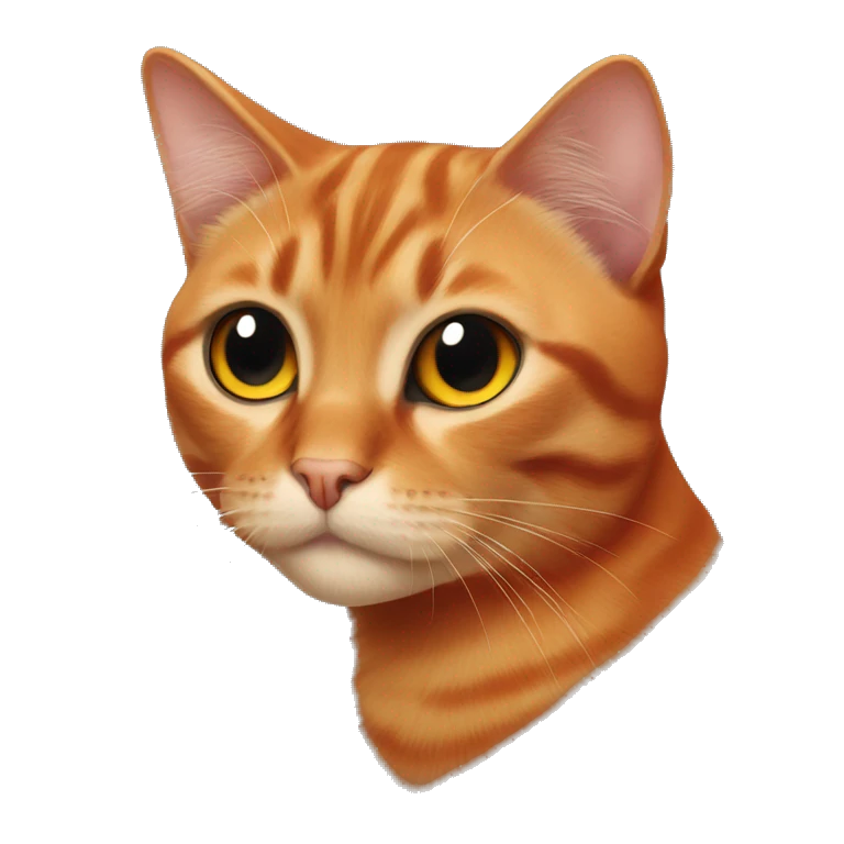 orange and black cat emoji