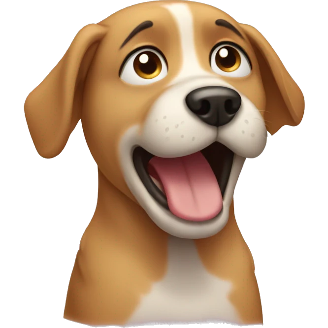 Dog crying emoji
