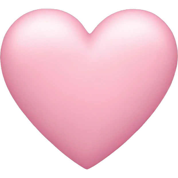 Pastel pink heart emoji