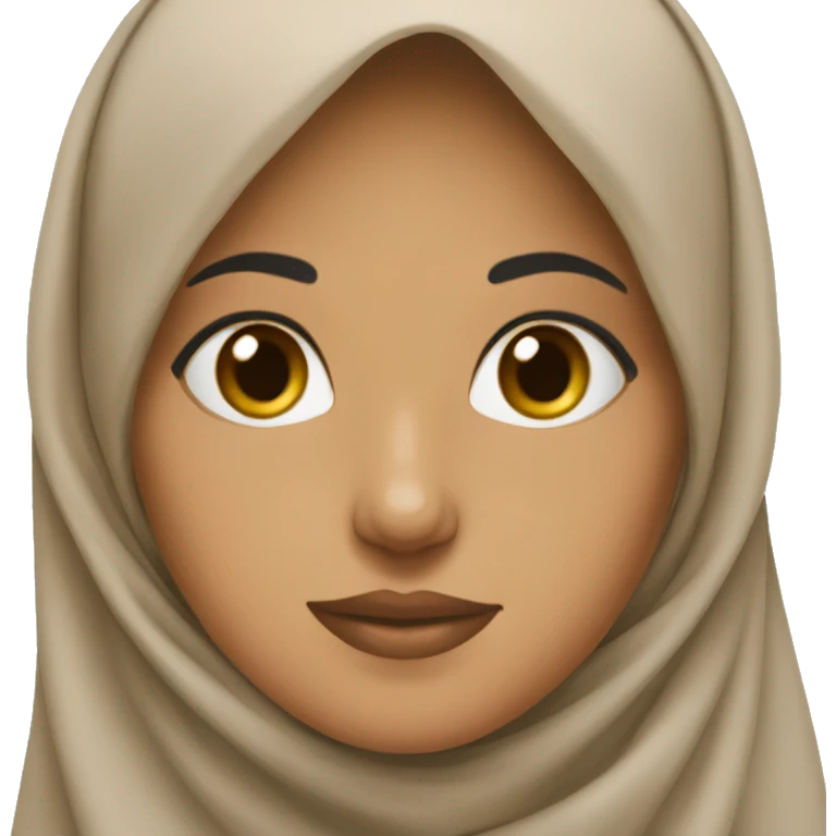 a hijabi brunette  emoji