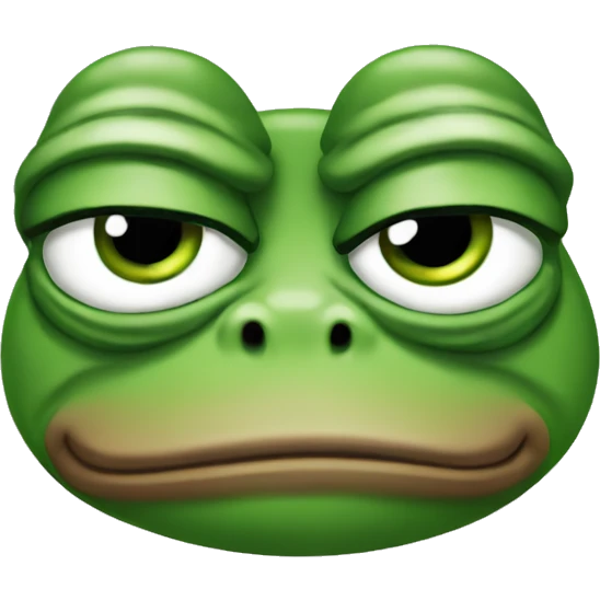 Pepe the frog frown emoji