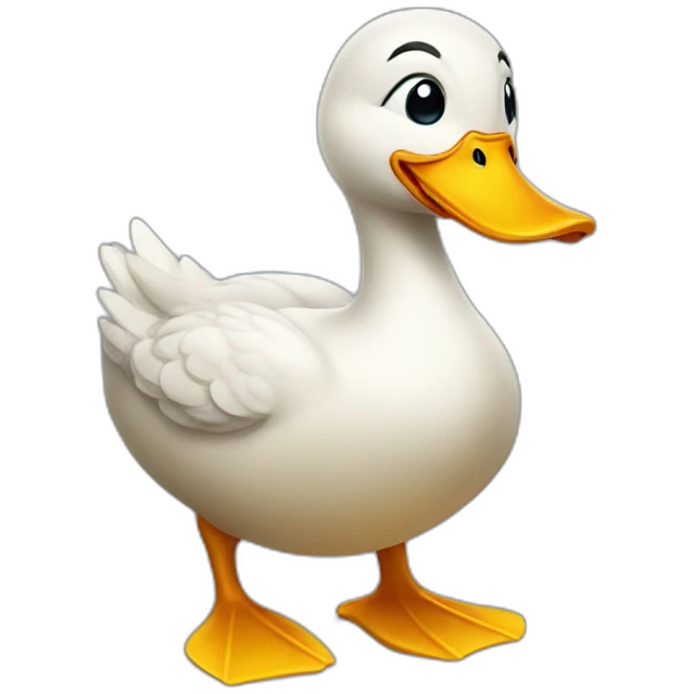 celebrating duck emoji