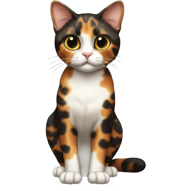 Tortoiseshell Cat Breed Full Body emoji