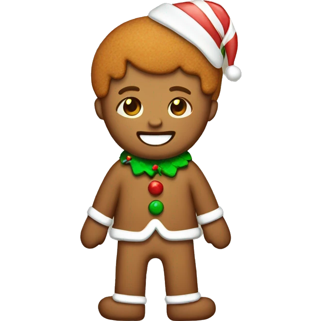 ginger bread christmas emoji