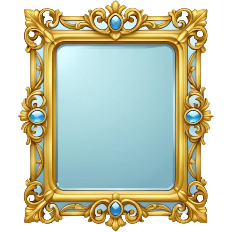 fancy mirror emoji
