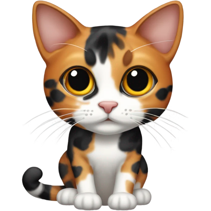 Calico tabby cat emoji