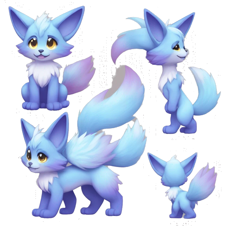 Anthro-Pastel-Gradient-Fur-Sona-Chibi-Shiny-Fakémon full body emoji