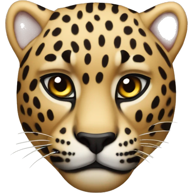 Leopardo al lado de una pantera emoji