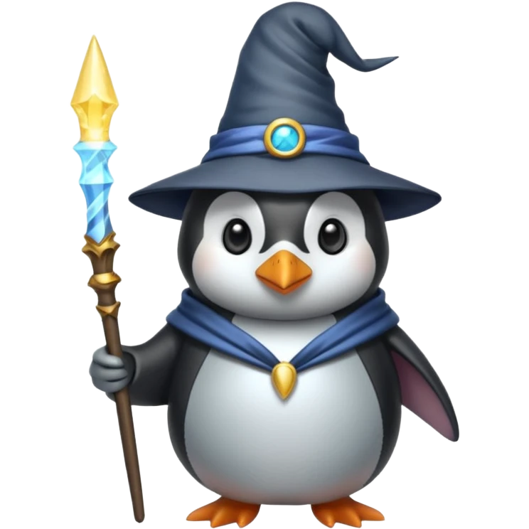 Penguin Wizard emoji
