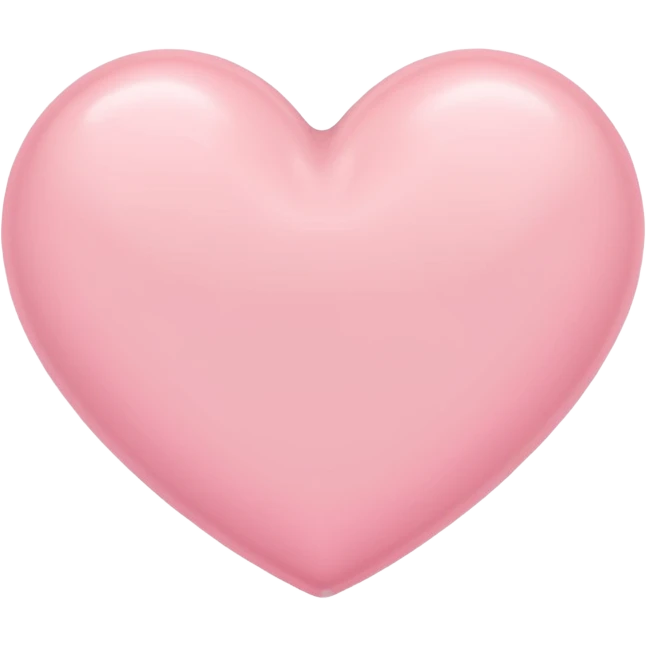pastel pink heart emoji