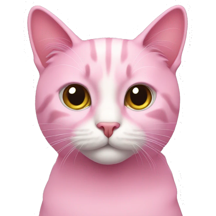 cat pink emoji