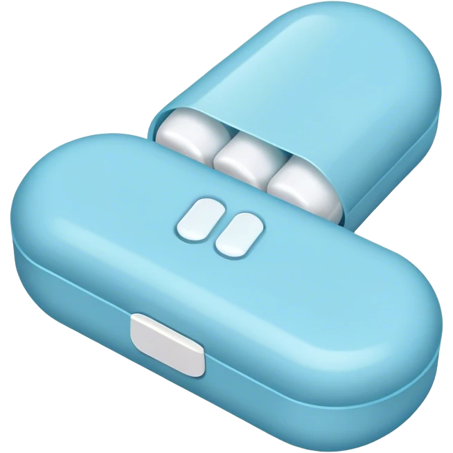 Xanax light blue pill emoji