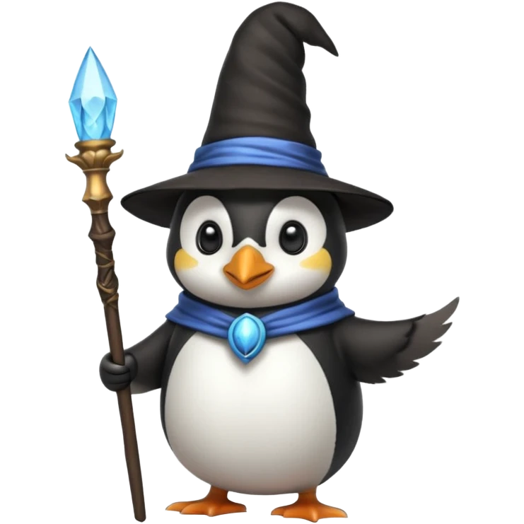 Penguin Wizard emoji