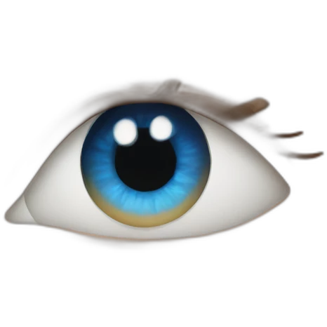 big blue eyes emoji