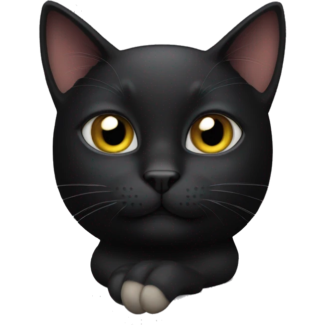 Black Cat with iPhone  emoji