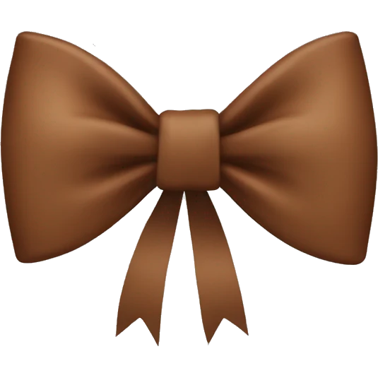Brown bow emoji