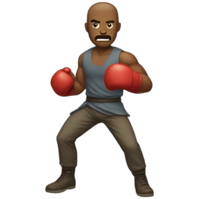 Fighting man emoji