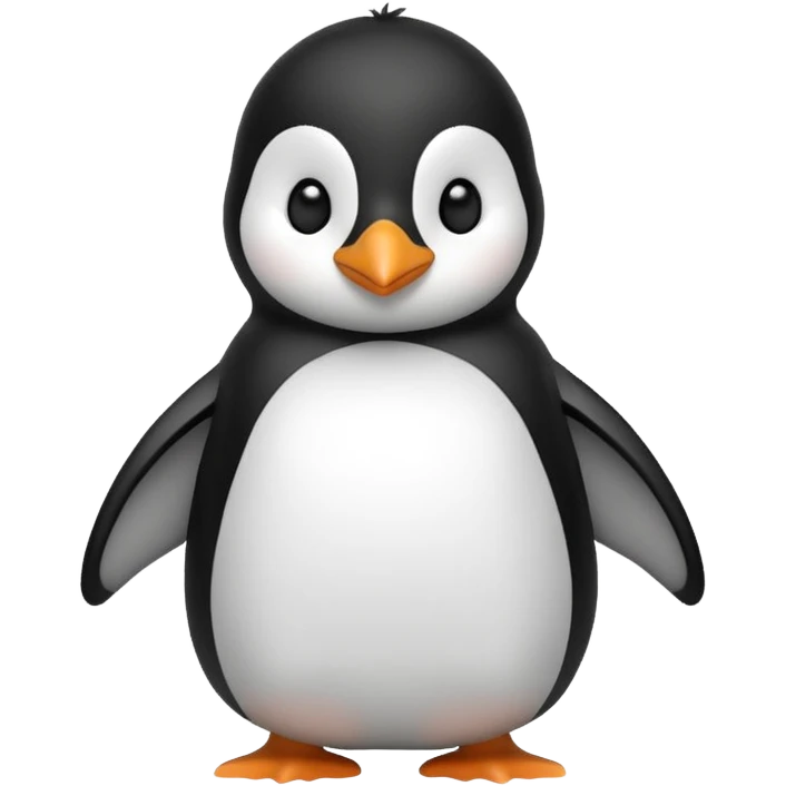 Cute penguin emoji