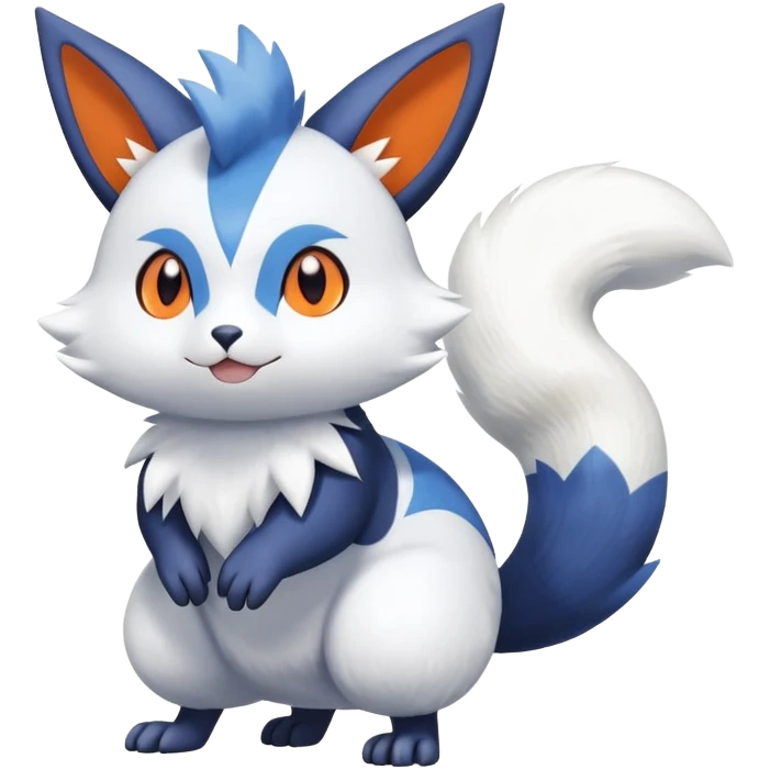 Shiny Furret-Meowstic-Zangoose-Hybrid (Full body) emoji