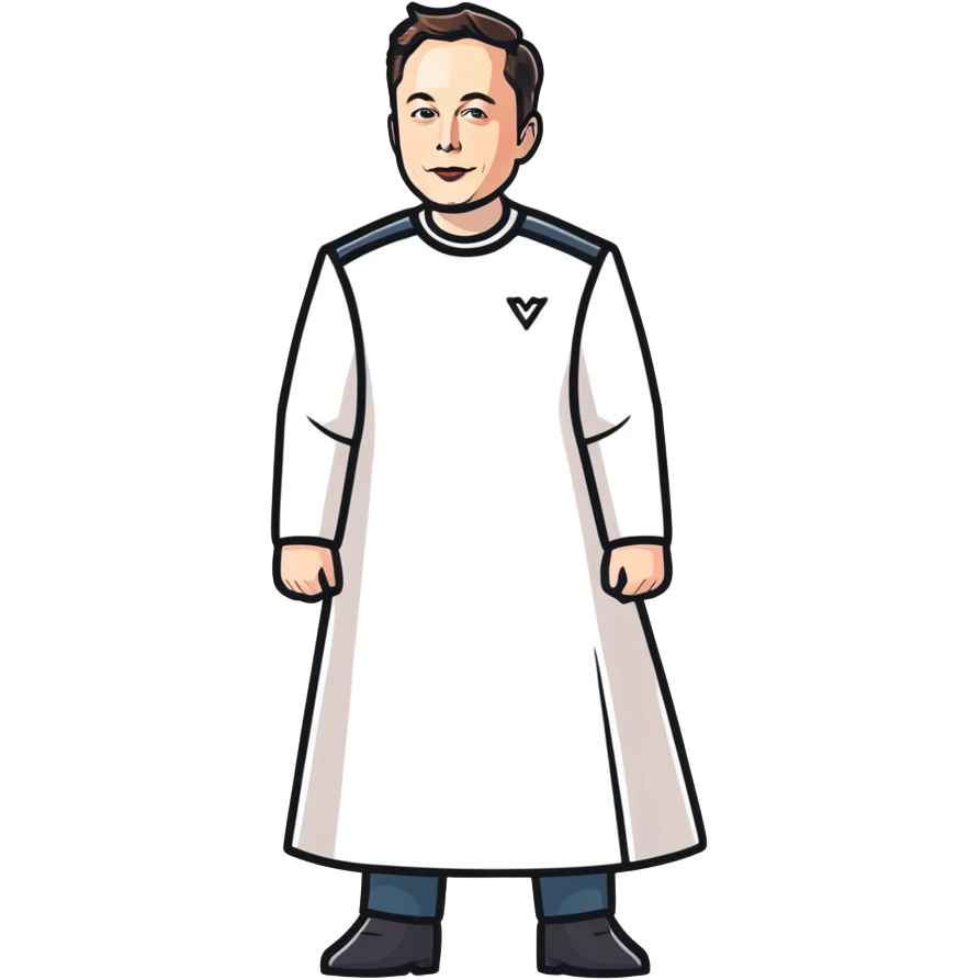 elon musk wearing a dress emoji