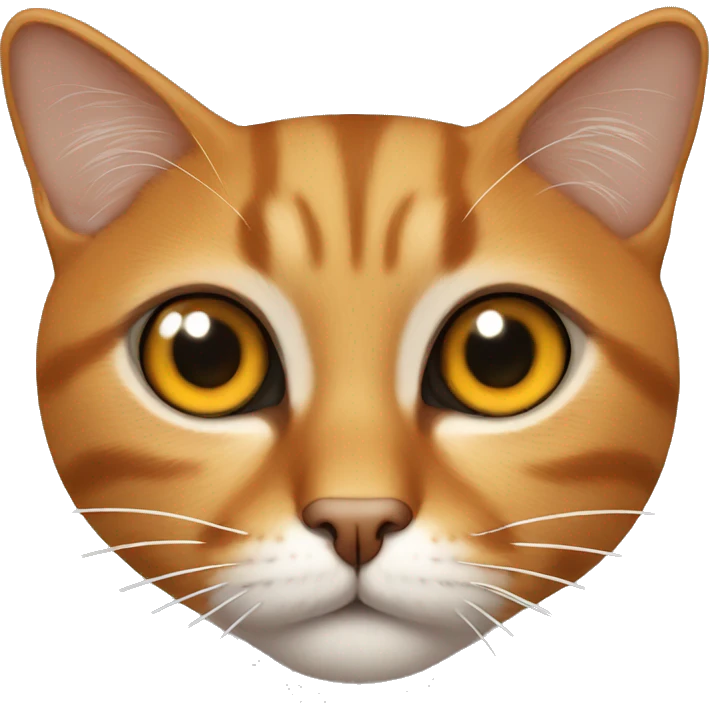 Gato naranja sin un ojo emoji