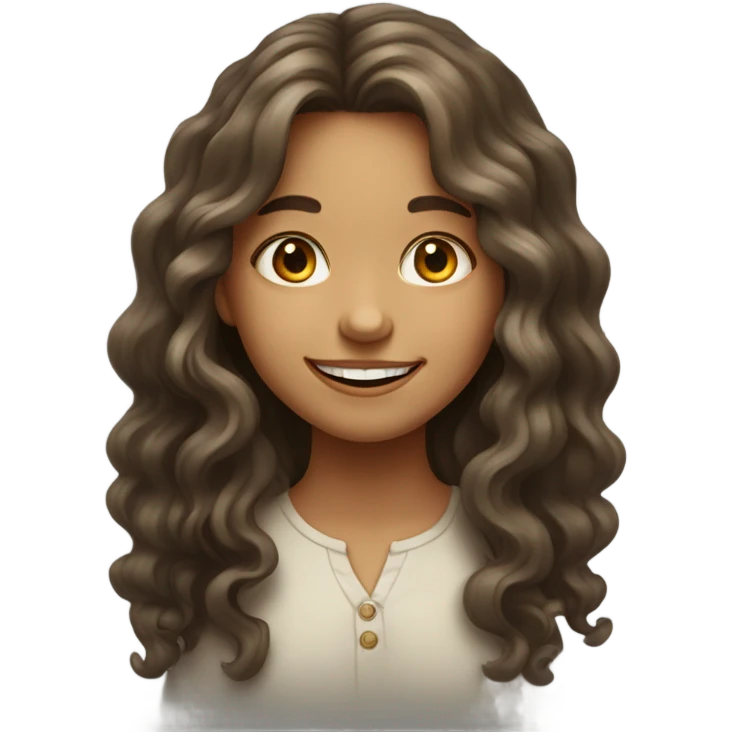 portrait of a smiling girl emoji