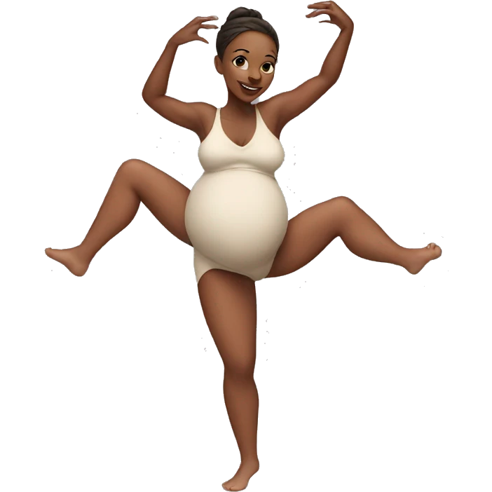 Pregnant dancer emoji