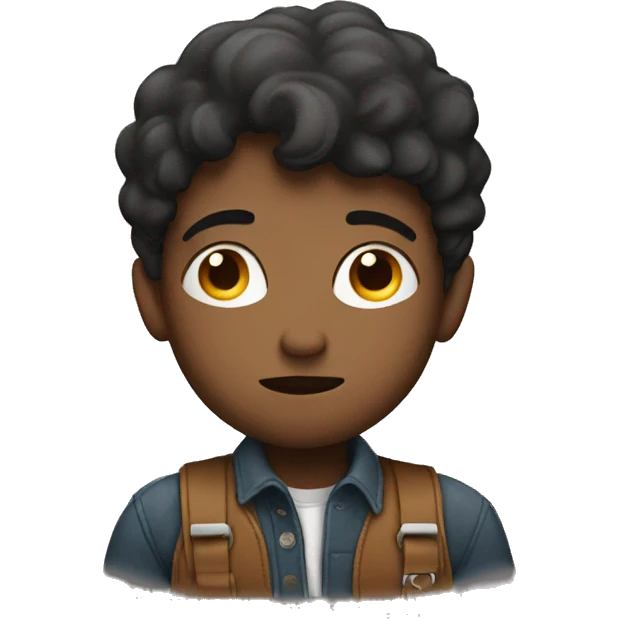 a boy thinking something emoji