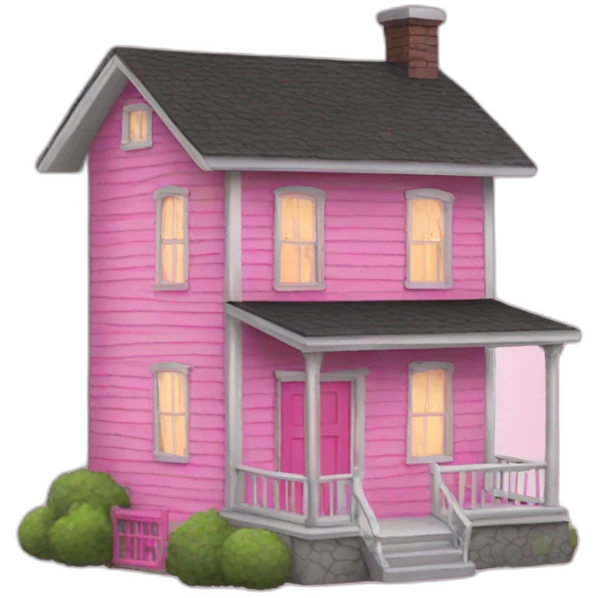 pink House emoji